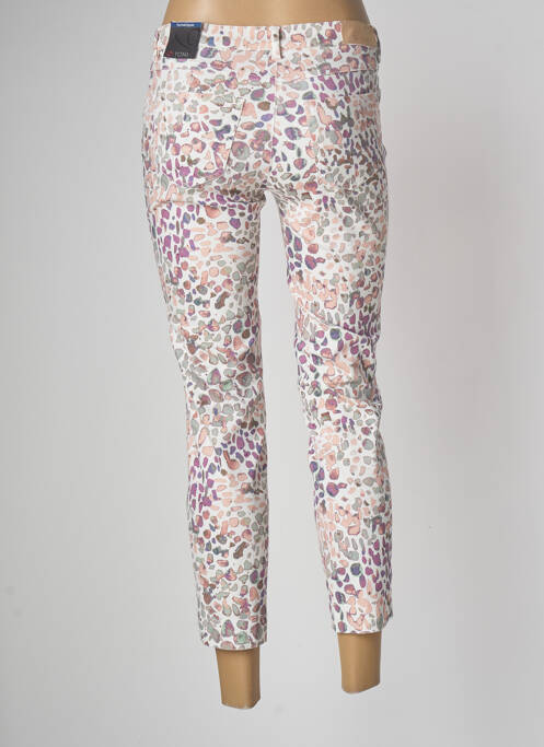 Pantalon 7/8 tissage popeline taille basse blanc TONI femme