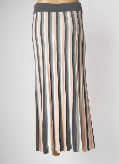 Jupe longue gris ELEONORA AMADEI pour femme