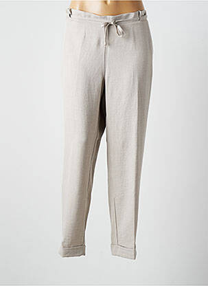 Pantalon droit gris MSN pour femme