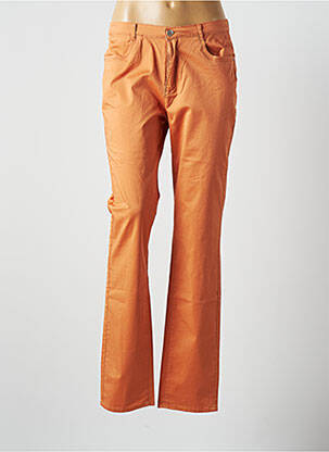 Pantalon slim orange I.QUING pour femme