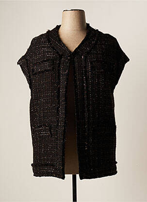 Veste casual coupe droite noir SCHOOL RAG femme