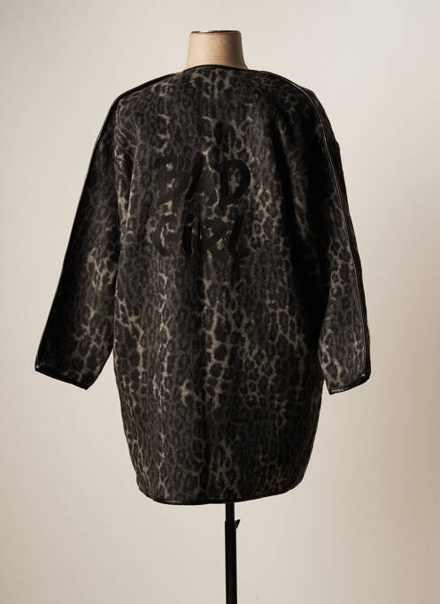 Manteau long gris SCHOOL RAG pour femme