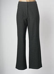 Pantalon large tissage crêpe taille haute vert SCHOOL RAG femme