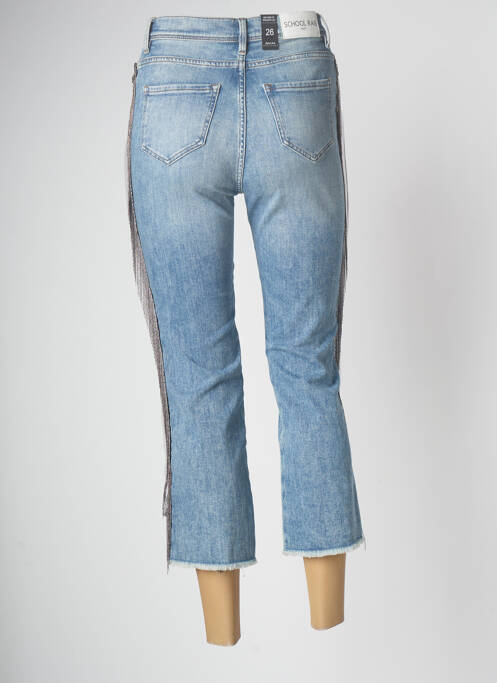 Jeans coupe droite bleu SCHOOL RAG pour femme