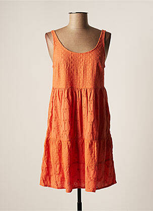 Robe courte orange BANANA MOON pour femme