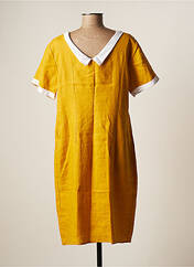 Robe mi-longue jaune VLT'S BY VALENTINA'S pour femme seconde vue