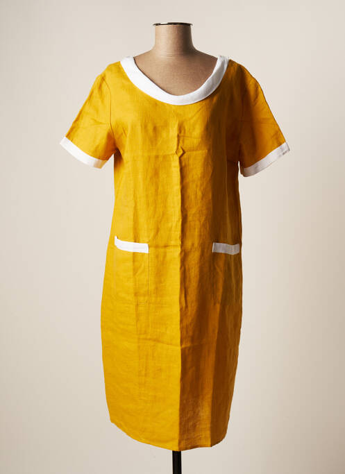 Robe mi-longue jaune VLT'S BY VALENTINA'S pour femme