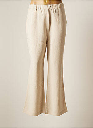 Pantalon large poches taille normale beige AROVESCIO femme