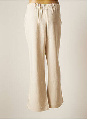 Pantalon large poches taille normale beige AROVESCIO femme