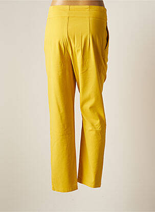 Pantalon droit stretch taille normale jaune QUIET femme