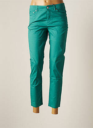 Pantalon 7/8 stretch taille normale vert JENSEN femme