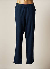 Pantalon droit bleu SIGNATURE pour femme seconde vue
