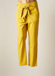 Pantalon droit jaune QUIET pour femme seconde vue