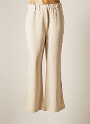 Pantalon large beige AROVESCIO pour femme seconde vue