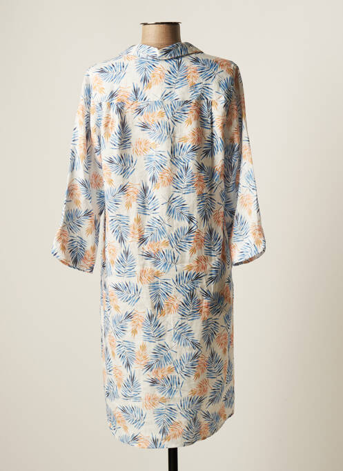 Robe mi-longue bleu SIGNE NATURE pour femme