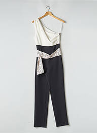 Combi-pantalon tissage crêpe sans manche noir KOCCA femme