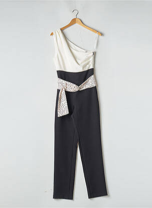 Combi-pantalon tissage crêpe sans manche noir KOCCA femme