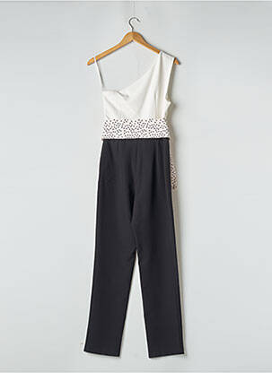 Combi-pantalon tissage crêpe sans manche noir KOCCA femme