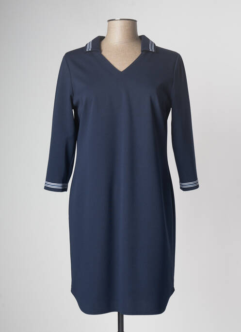 Robe courte bleu GEVANA pour femme