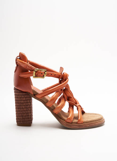 Sandales/Nu pieds orange A.S.98 pour femme