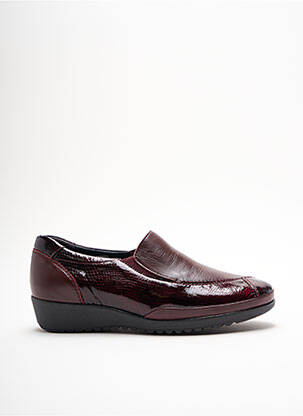 Mocassins tissage satiné talon plat jusqu'à 3cm marron ARIMA femme