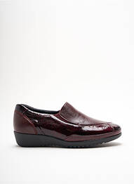 Mocassins tissage satiné talon plat jusqu'à 3cm marron ARIMA femme