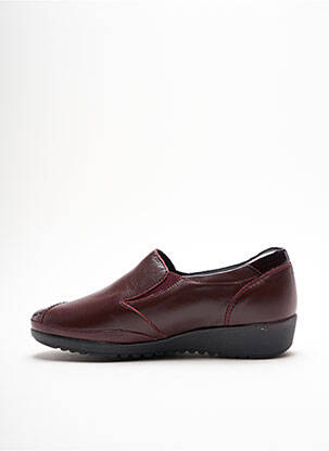 Mocassins tissage satiné talon plat jusqu'à 3cm marron ARIMA femme
