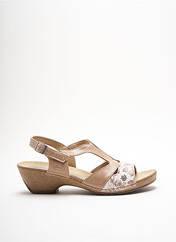Sandales/Nu pieds beige SWEDI pour femme seconde vue