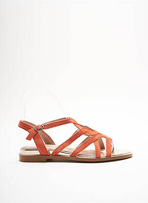 Sandales/Nu pieds orange EMILIE KARSTON pour femme