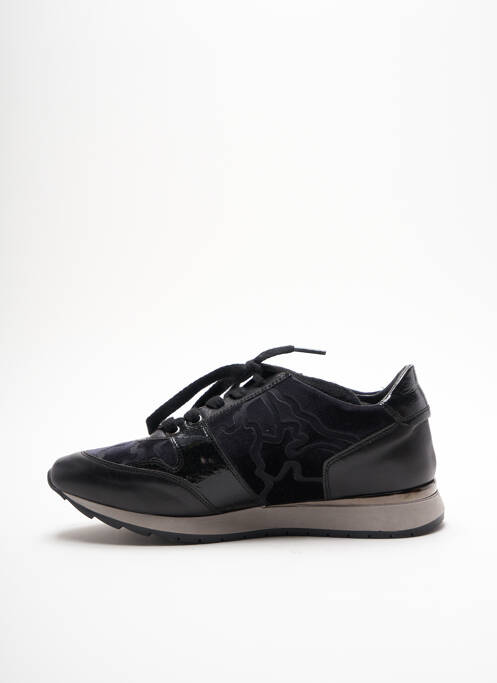 Baskets tissage satiné talon plat jusqu'à 3cm noir DL SPORT femme