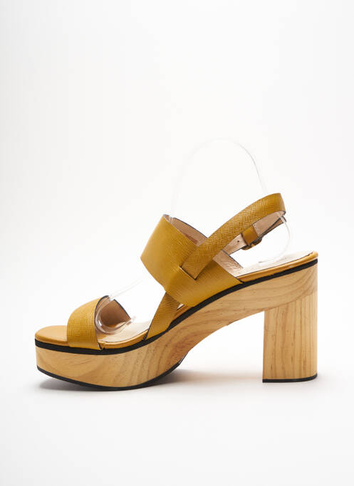Sandales/Nu pieds jaune MARCELA YIL pour femme