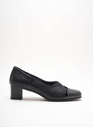 Mocassins tissage vernis talon de 4 à 6cm noir ARTIKA SOFT femme
