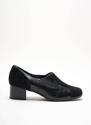 Mocassins carré talon plat jusqu'à 3cm noir ARTIKA SOFT femme