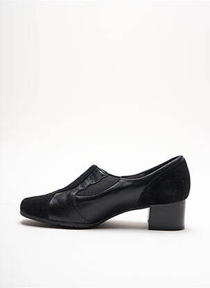 Mocassins carré talon plat jusqu'à 3cm noir ARTIKA SOFT femme