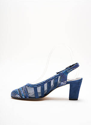 Sandales/nu pieds type de semelle amortissante talon de 4 à 6cm bleu GIOIELLO femme