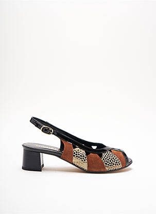 Sandales/nu pieds type de semelle amortissante talon de 4 à 6cm marron GIOIELLO femme