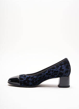 Ballerines carré talon plat jusqu'à 3cm bleu GIOIELLO femme