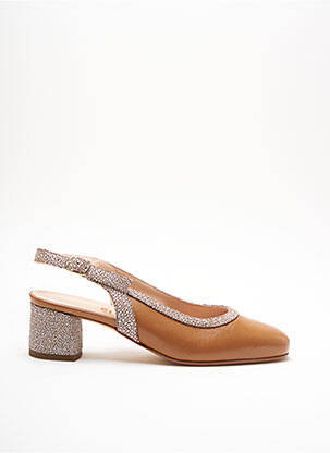 Sandales/nu pieds fermeture boucle(s) talon plat jusqu'à 3cm marron GIOIELLO femme