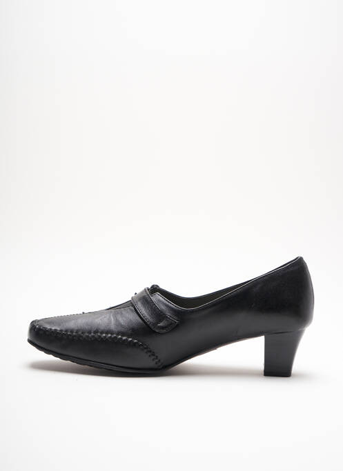 Mocassins noir PERLE DE CHARME pour femme