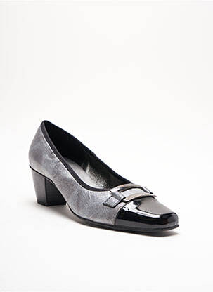 Escarpins cubain talon de 4 à 6cm gris INEA femme