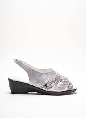Sandales/Nu pieds gris PEDI GIRL pour femme