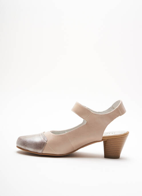 Sandales/Nu pieds beige INEA pour femme