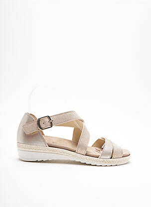 Sandales/Nu pieds beige ACO pour femme