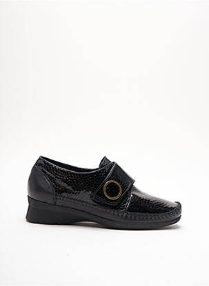 Chaussures de confort tissage vernis talon plat jusqu'à 3cm noir HIRICA femme