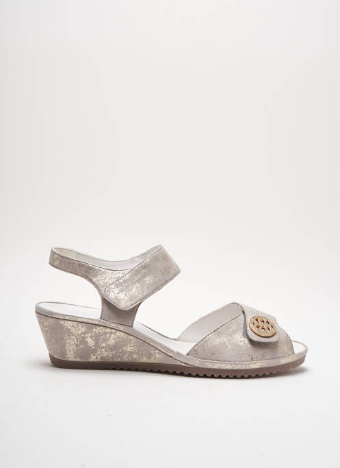 Sandales/Nu pieds beige ARA pour femme