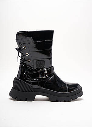 Bottines/boots matière lisse talon de 4 à 6cm noir PHILIPPE MORVAN femme