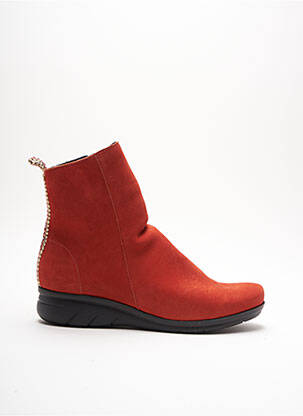 Bottines/Boots orange HIRICA pour femme