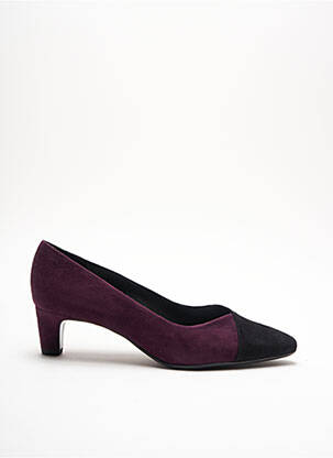 Escarpins nubuck talon plat jusqu'à 3cm violet PETER KAISER femme