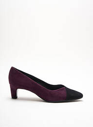 Escarpins nubuck talon plat jusqu'à 3cm violet PETER KAISER femme