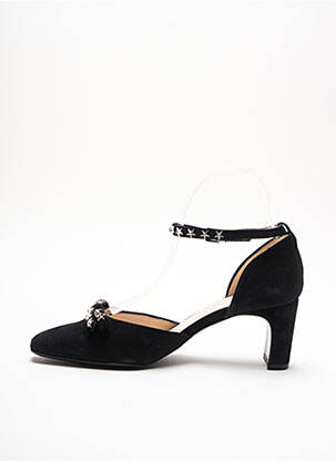 Sandales/nu pieds tissage satiné talon de 4 à 6cm noir PETER KAISER femme